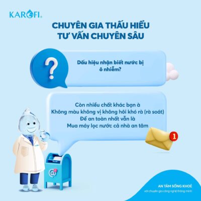 dấu hiệu nhận biết nước ô nhiễm