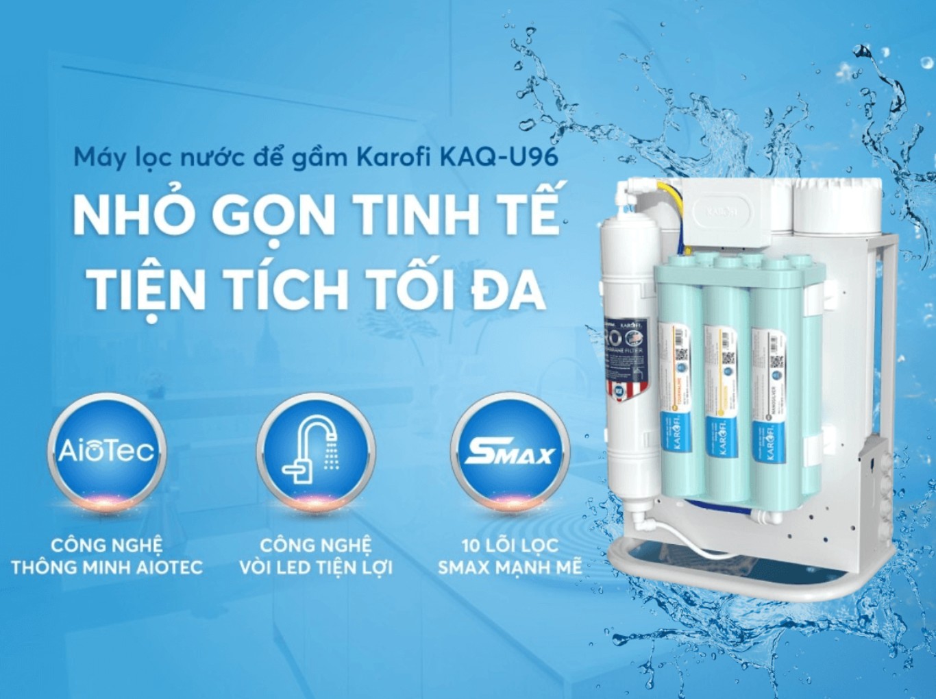 Mua máy lọc nước để gầm Karofi chính hãng ở đâu tại Hải Dương