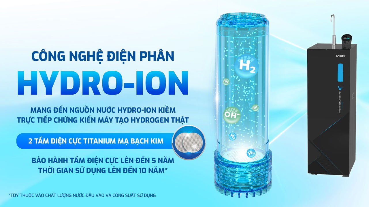 Máy lọc nước Hydrogen Ion Kiềm Karofi S68