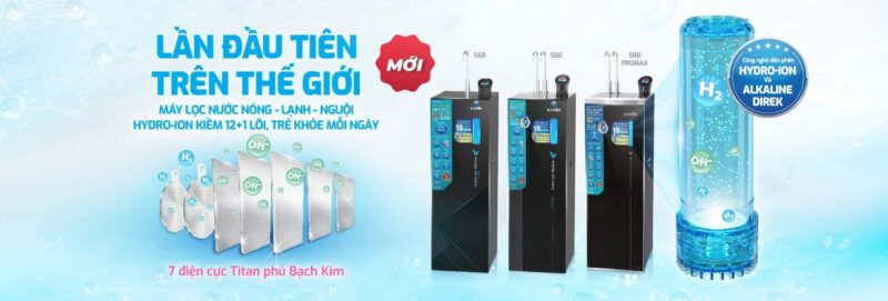 Karofi sở hữu công nghệ điện phân Hydro-ion và Alkaline Direk