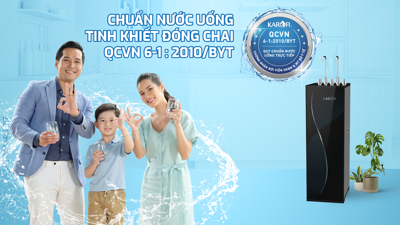 Nước sau lọc đạt chuẩn quốc gia – An toàn tuyệt đối cho sức khỏe
